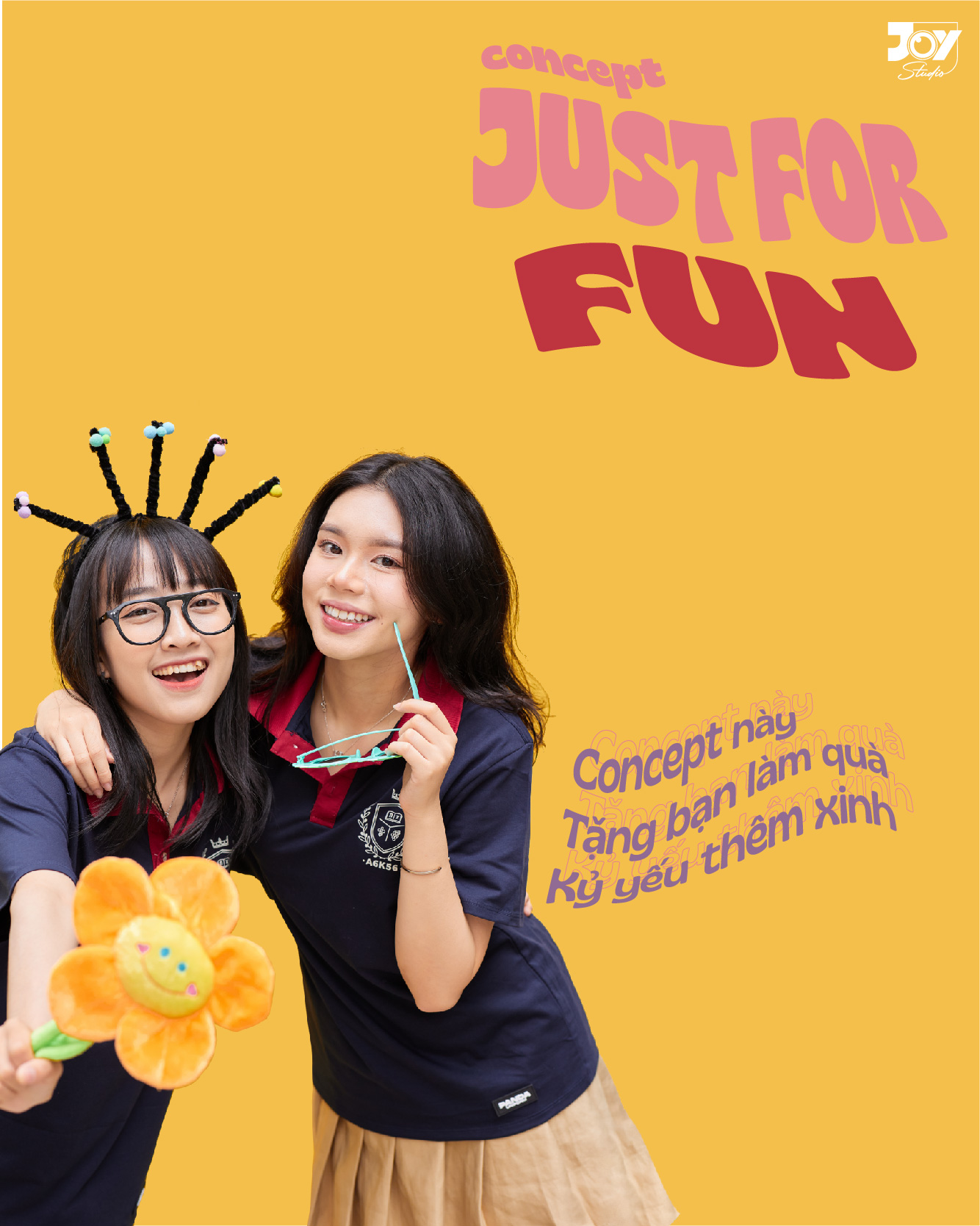 chụp ảnh kỷ yếu chủ đề just for fun - Joy Studio